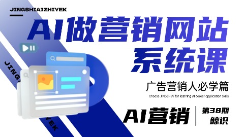 AI做营销网站系统课